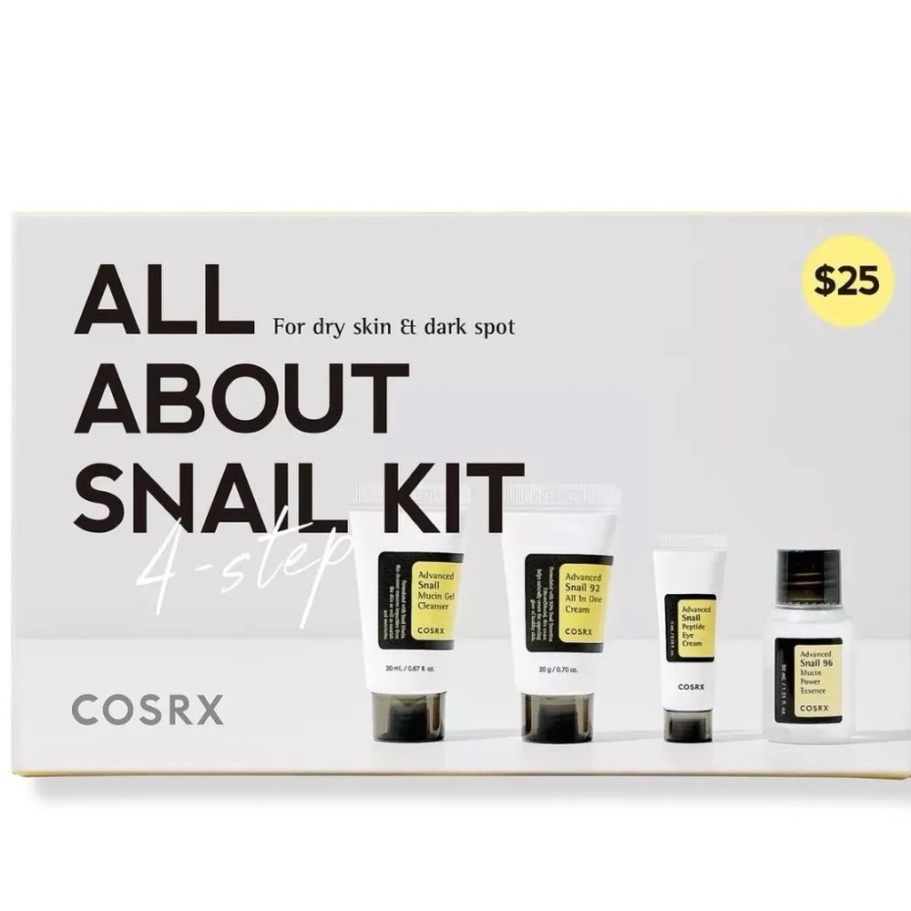 COS Snail Skincare Set with Yellow Labels